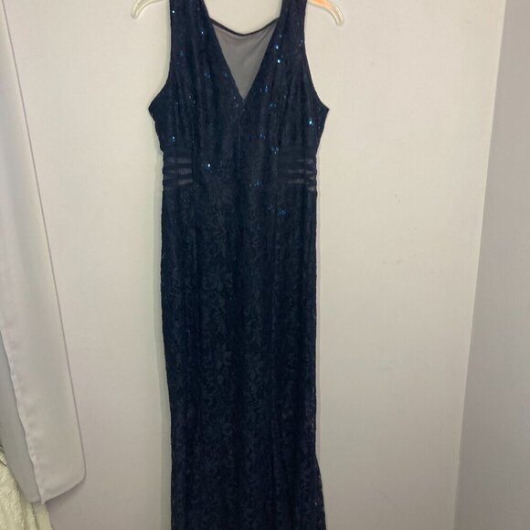 Alexa B Nites Lacy Dress, EUC, Size 14 - Picture 8 of 15